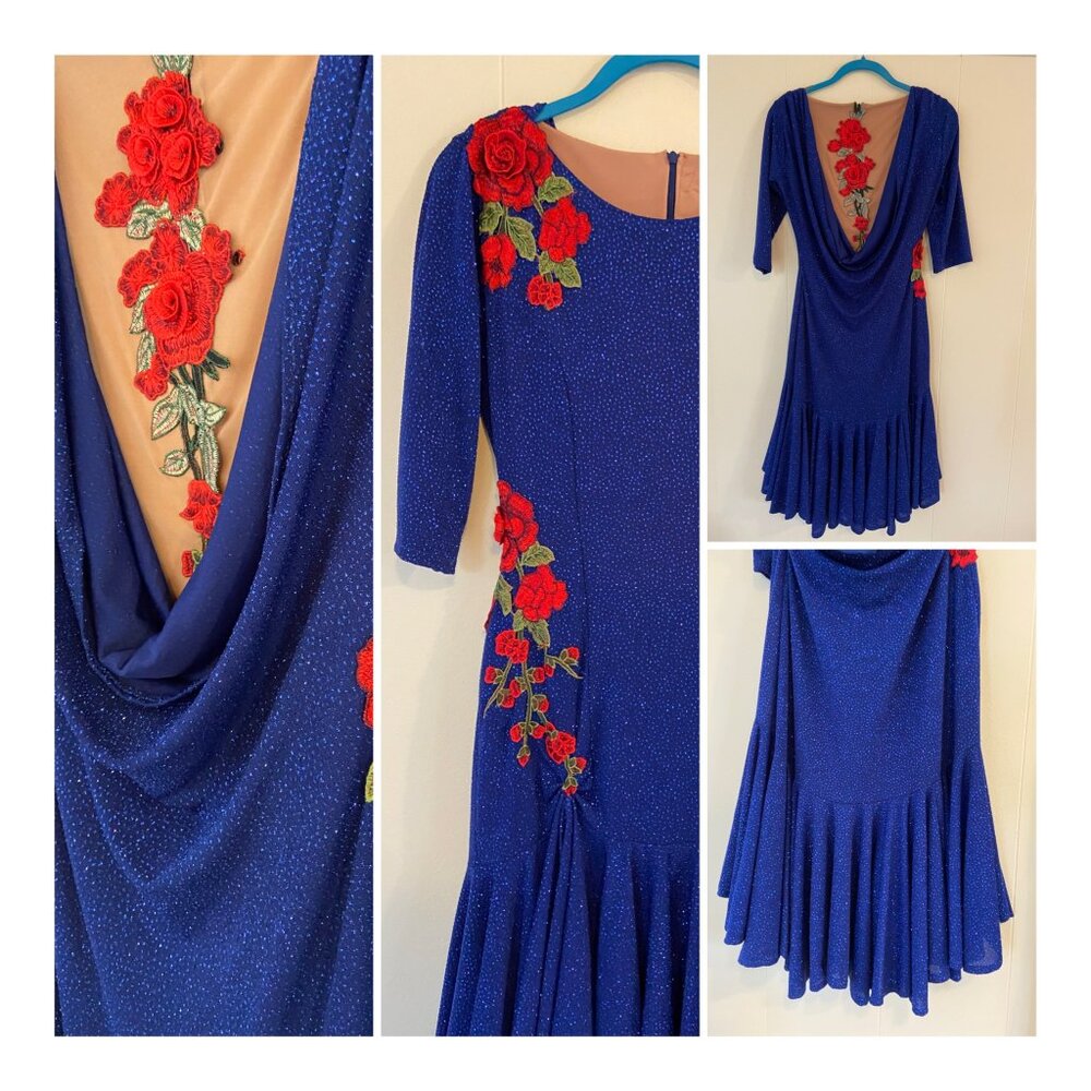 Ballroom Competition/showdance Dress Rhythm Latin M